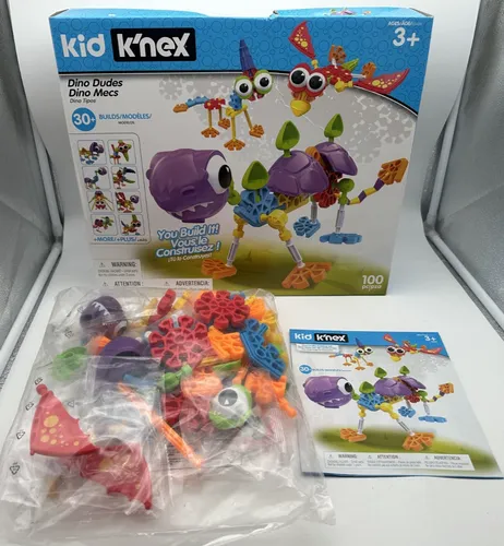 Dino Dudes-Baukasten Kid K'NEX Basic Fun 85611 Bastelset 100 Teile