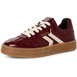 Tamaris Damen 1-23723-44 Sneaker, Bordeaux Croco, 37 EU in rot von Tamaris