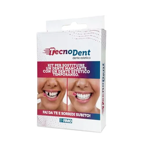 Tecnodent – Kit zur vorübergehenden Ersetzung eines fehlenden Zahns durch einen ästhetischen Kunstzahn
