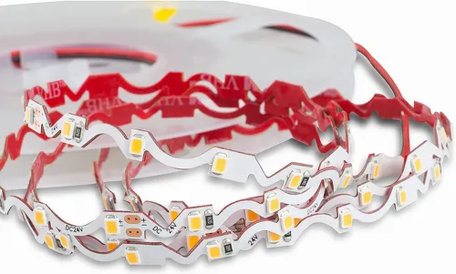 LED Strip ZICK-ZACK 2835Z Kaltweiß (6000k) 48W 5 Meter 24V IP20