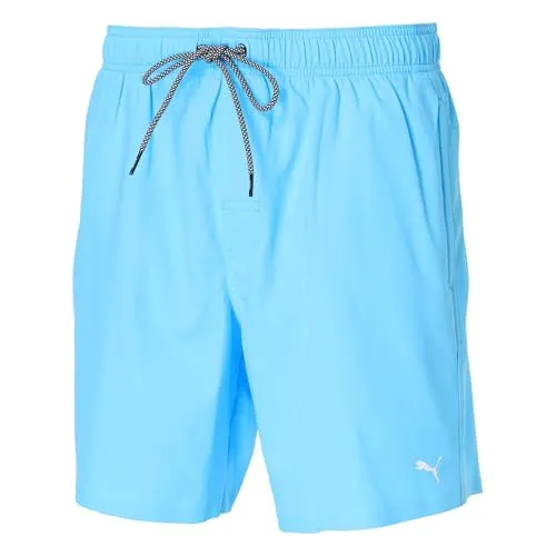 PUMA Swim Men MID Shorts 1P - Badeshorts für Herren, gefertigt aus Recyclingmaterialien, schnelltrocknend und mit High-Tech-Reißverschluss für optimale Funktionalität.