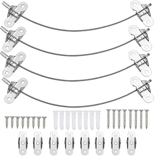 Pinsheng Anti-Tip Möbelgurte (4 Packungen), Möbelgurte Wandanker, Baby Proofing Möbel Ankergurte Kit, Kindersicherheitsmöbel Gurte，Sicherheitsgurte für Kinder, erdbebensichere Gurte für Baby Haustier