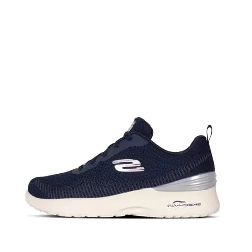 Skechers Damen Skech-AIR Dynamight Splendid Path, Marineblaues Netzgewebe mit Lavendelbesatz, 36 EU