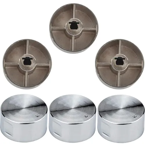 6er-Set Metall-Gasherd-Drehknöpfe 6mm