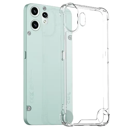 ESTH® Ultra Dünn Hybrid Hülle für Nothing CMF Phone 2 Pro, [Militärqualität Anti-Fall Schutzhülle],Transparente Hart PC Zurück,Weiche TPU Kante, Transparent