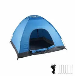 Relaxdays Pop Up Zelt Strand für 2-3 Personen - Praktisches Wurfzelt mit Pop-Up-Funktion für schnellen Aufbau. Platzsparend und ideal für Strand oder Picknick. UV Schutz 50+ bietet zusätzlichen Komfort. Maße: 135 x 200 x 200 cm.