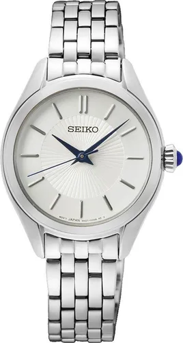 Seiko Damen Analog Quarz Uhr SUR537P1 - Armbanduhren für Damen mit kratzfestem Hardlexglas und bis zu 50m wasserdicht, ideal für den Alltag und besondere Anlässe.
