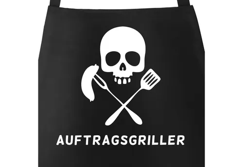 MoonWorks Grillschürze Grill-Schürze Auftragsgriller für Männer mit Spruch, mit kreativem Aufdruck