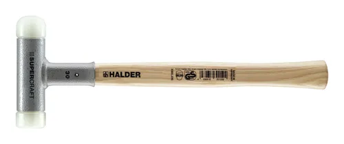 Halder Schonhammer Superkraft 30 mm - Rückschlagfreier Hammer mit abgerundetem Kopf - Hämmer mit 30 mm Durchmesser, ideal für präzises Arbeiten ohne Rückschlag, perfekt für Handwerk und Reparaturen.