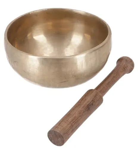 Handgearbeitete Tibet Klangschale - 15 cm, langanhaltender Ton - Klangschalen, fair gehandelt aus Indien, bietet einen einzigartigen, langanhaltenden Klang für Meditation und Entspannung.