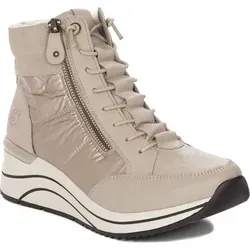 Remonte Damen Schnürstiefeletten D0T72 - Wanderschuhe mit Lite 'n Soft Technologie, ultra leicht und flexibel, ideal für warme Füße dank hochwertiger Schurwolle und herausnehmbarer Innensohle für individuelle Einlagen.