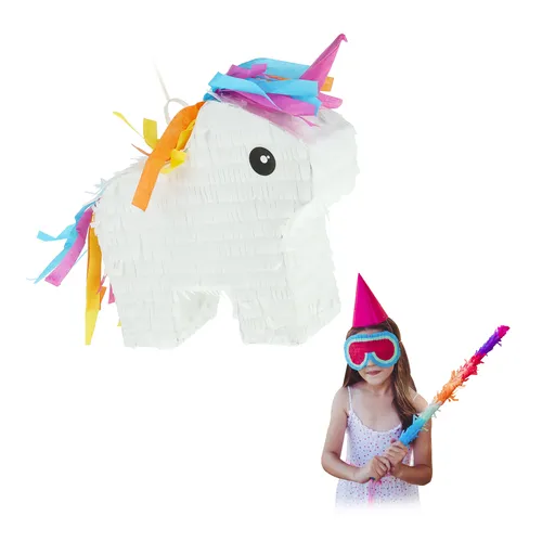 Pinata, Geburtstag Einhorn Piñata Mädchen Unicorn-Piñata Regenbogen Mini-Pinata