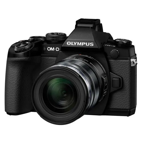 Olympus E-M1 Systemkamera (16 Megapixel, 7,6 cm (3 Zoll) TFT LCD-Display, Full HD, HDR, 5-Achsen Bildstabilisator) inkl. M.Zuiko Digital ED 12-50mm Objektiv Kit schwarz