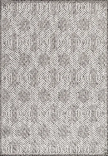 Teppium Outdoor Teppich Wetterfest Innen & Außenbereich Modern Design Küchenteppich Balkon Terrassen Flachgewebe Wetterfest, Grösse: 60x100 cm