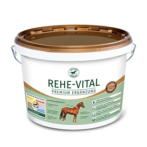 ATCOM REHE-VITAL Pelletts für Pferde 10 kg - Pferdefutter für rehe- und stoffwechselempfindliche Pferde. Unterstützt Vitalität und Hufhornqualität mit essentiellen Nährstoffen und ist zucker- und stärkearm für optimale Verträglichkeit.