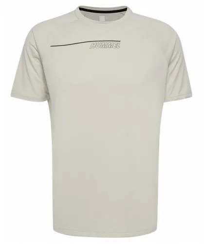hummel Sport-Tshirt hmlCOURT Light Weight (atmungsaktiv, schnelltrocknend) beige Herren, Größe: XL