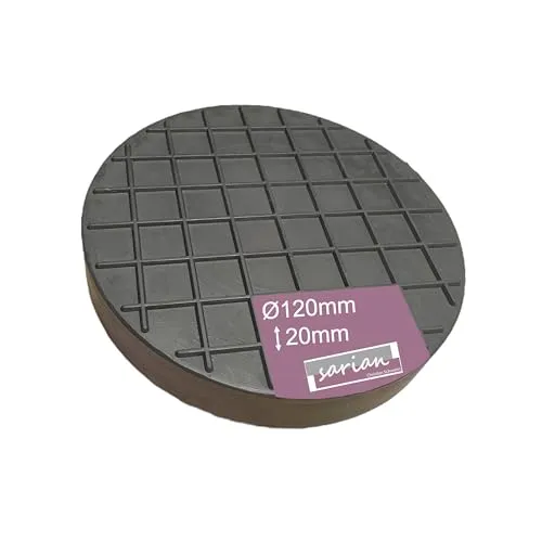 120x20mm Gummiauflage mit Waffeloberfläche für Wagenheber und Hebebühnen