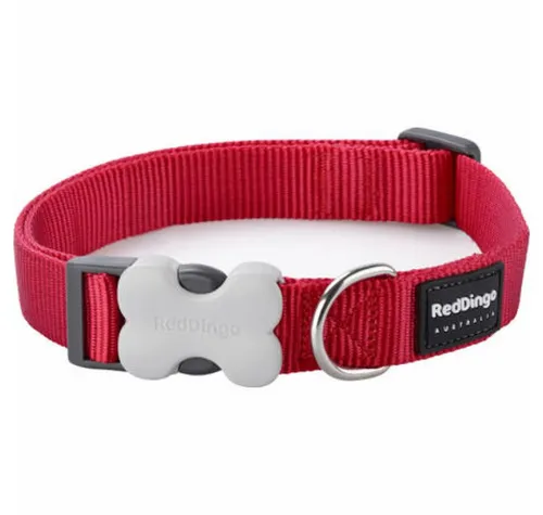 Red Dingo Hunde-Halsband Hundehalsband Rot (2 x 31-47 cm) von Red Dingo