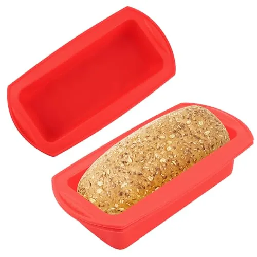 VFANDV Silikon Brotbackform Set, 2er Set - Backformsets aus hochwertigem, lebensmittelechtem Silikon, hitzebeständig und antihaftbeschichtet für müheloses Backen von Brot, Kuchen und mehr.