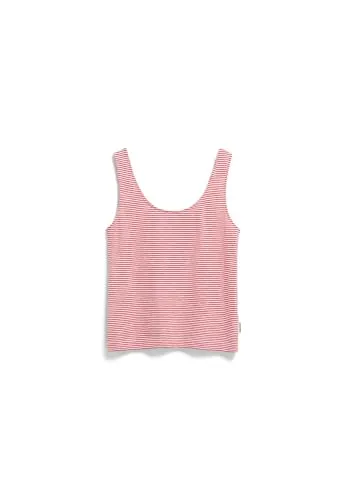 Armedangels Ripptanktop in Oatmilk-Coral Blush - Bequemes Ripptanktop aus 100% Bio-Baumwolle, ideal für lässige Outfits. Größe: M. Perfekt für warme Tage und vielseitig kombinierbar.