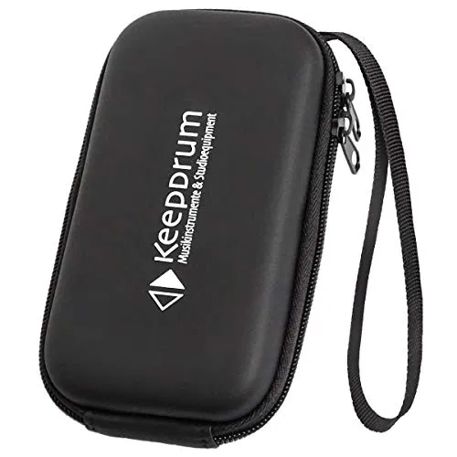 keepdrum Soft-Case Trage-Tasche für Audiorekorder - Hochwertige Schutzhülle für Audiorekorder, schützt vor Staub und Transportschäden. Mit Gürtelschlaufe und langer Umhängeschlaufe, passend für Zoom und Tascam Modelle.