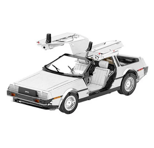 Metal Earth Delorean 3D Metall Puzzle - Zurück in die Zukunft - 3D-Puzzles: Einzigartiger, lasergeschnittener Konstruktionsbausatz für Fans ab 14 Jahren, der präzise Bauteile ohne Klebstoff vereint und zum beeindruckenden Modell wird.