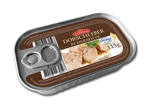 DOVGAN Dorschleber in eigenem Öl 115 g von 32750120