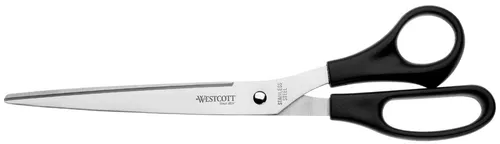 WESTCOTT Büroschere Länge: 260 mm schwarz Rechtshänder asymmetrisch