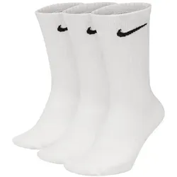 Nike Unisex Everyday Lightweight Crew Socks (3 Pairs) weiß