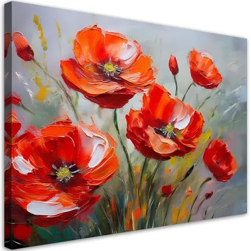 Feeby Leinwandbild in rot von Feeby