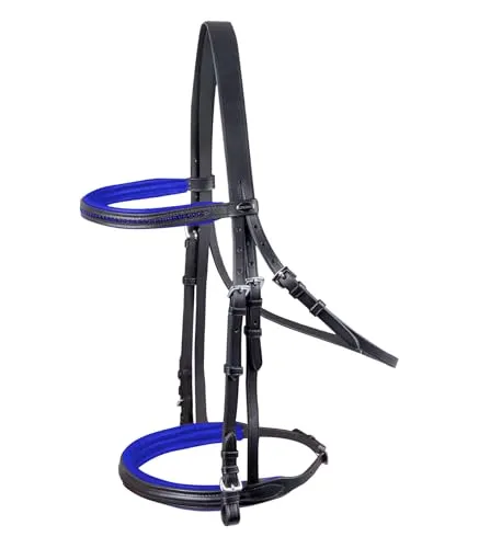 WALDHAUSEN Star Trensenzaum Diamond ENGL.Komb., blau, WB