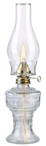 Lunartec antike Petroleumlampe: Nostalgische Petroleum-Sturmlaterne, Abnehmbarer Dochteinsteller, 32cm (Sturmlaterne mit Glaskolben, Indoorlaternen, Zylinder)