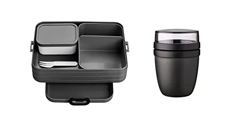 Mepal Lunchbox Bento-Lunchbox Large mit Lunchpot in schwarz von Mepal