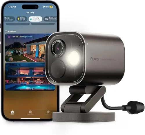 Aqara 4MP Kamera-Hub G5 Pro PoE – Außenüberwachungskamera mit Echtfarbe Nachtsicht