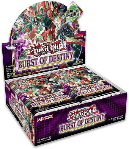 Yu-Gi-Oh! Burst of Destiny Booster Display - Deutsch 1. Auflage NEU & OVP - TCG OVP Displays - Erlebe die spannende Welt von Yu-Gi-Oh! mit diesem neuen Booster Display, ideal für Sammler und TCG-Fans!
