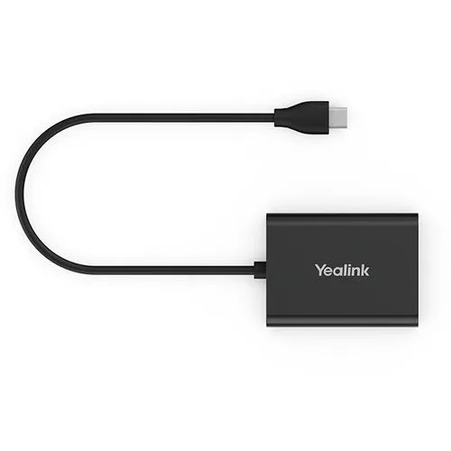 Yealink EHS61 - Kabelloser Headset-Adapter für drahtloses Headset, Plug and Play mit Micro-USB, RJ-45 und RJ-9 Anschlüssen, ideal für flexible Arbeitsplätze