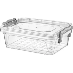 Aufbewahrungsbox Aufbewahrungsbehälter Transparentbox Kunststoffbox Klappbox Plastikbox mit Deckel 2,7L