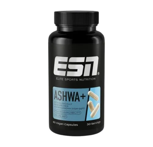 ESN ESN Ashwa Pro, 60 Kapseln, Ashwagandha KSM-66 Kapseln Kapseln, 77,4 g