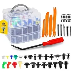 Befestigungclips Auto Set Spreiznieten Kabelbinder 925 Stück