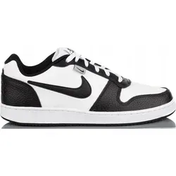 Nike Herren EBERNON Low PREM Basketballschuh - Sneaker mit Obermaterial aus strukturiertem Textil und echtem Leder, gepolstertem Fußbett für Komfort und gemusterter Gummilaufsohle für optimale Traktion.