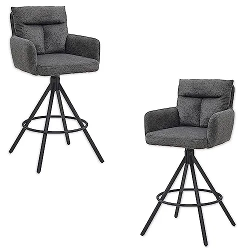 Stolkom Barhocker Sofia Set (2 St), 70 cm Sitzhöhe, drehbar von Stella Trading