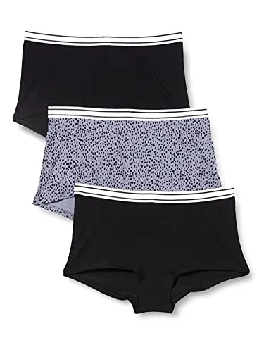 Schiesser Mädchen 3 PACK Unterwäsche Shorts weiches Bündchen Multipack - 95/5 Organic Bio Baumwolle - Größe 140 bis 176, sortiert 2_173524, 140