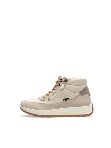 ara Damen New York-GTX Schneeschuh, Cream, Moon, 43 EU Weit - Wanderschuhe mit GORE-TEX®-Membran für wasserdichten Schutz und hohem Komfort durch Wechselfußbett.