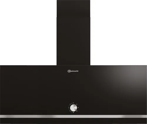 Bauknecht Kopffrei Dunstabzugshaube DBHVA 92F LM K - Schwarz - Wandesse aus hochwertigem Glas, leistungsstarker Lüftermotor mit 3 Stufen, ideal für effiziente Luftreinigung in Ihrer Küche.