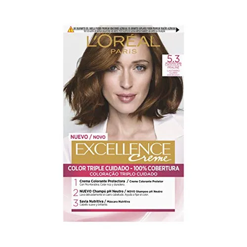 L´Oréal Paris Excellence Creme Tinte Permanente - Tono 5.3 Chocolate Praliné