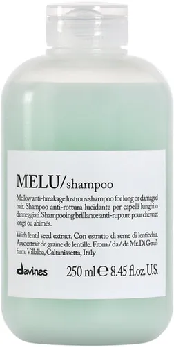 Davines Essential Haircare MELU Shampoo 250 ml - Shampoo für beschädigtes Haar, verringert Haarbruch und spendet intensiv Feuchtigkeit für gesundes, glänzendes Haar.