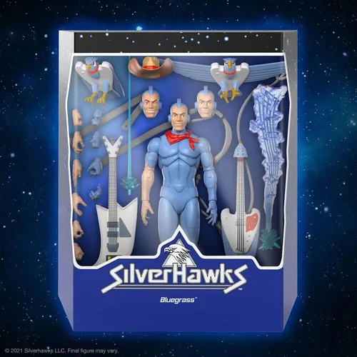 SilverHawks Ultimates: Bluegrass Actionfigur - Hochwertige, langlebige Actionfigur von Super7, flexibel gestaltbar und ideal für Kinder