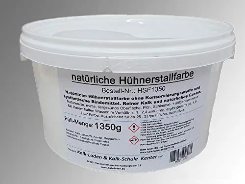 Hühner-Stall-Farbe 100% natürlich, schadstofffrei von Kalk-Laden