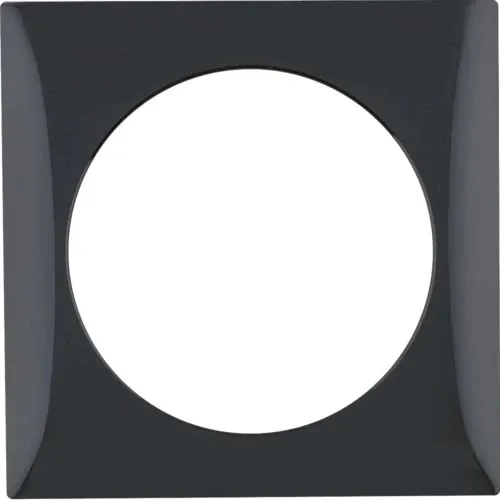 Berker 918272510 Rahmen 1-fach, Integro Flow, schwarz glänzend
