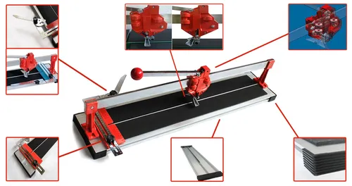 Vago-Tools Profiwerkzeug Fliesenschneider 1200 mm - Fliesenschneidmaschine mit 1200 mm Schnittlänge, ideal für präzise Renovierungsarbeiten. Ergonomischer Griff und Antirutsch-Unterlage sorgen für sicheren Schnitt und müheloses Arbeiten.